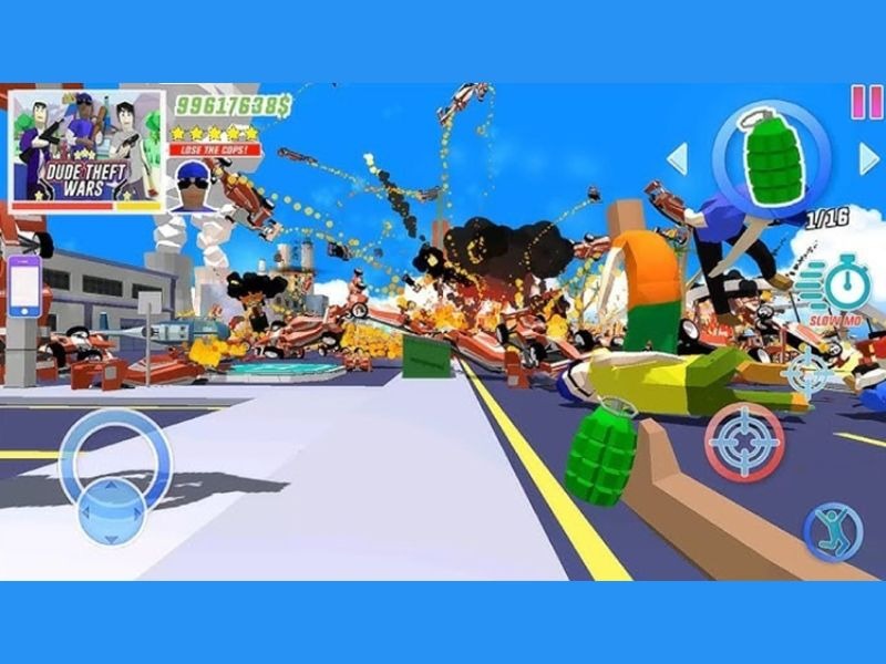 Dude Theft Wars Khám phá thế giới mở toàn diện 