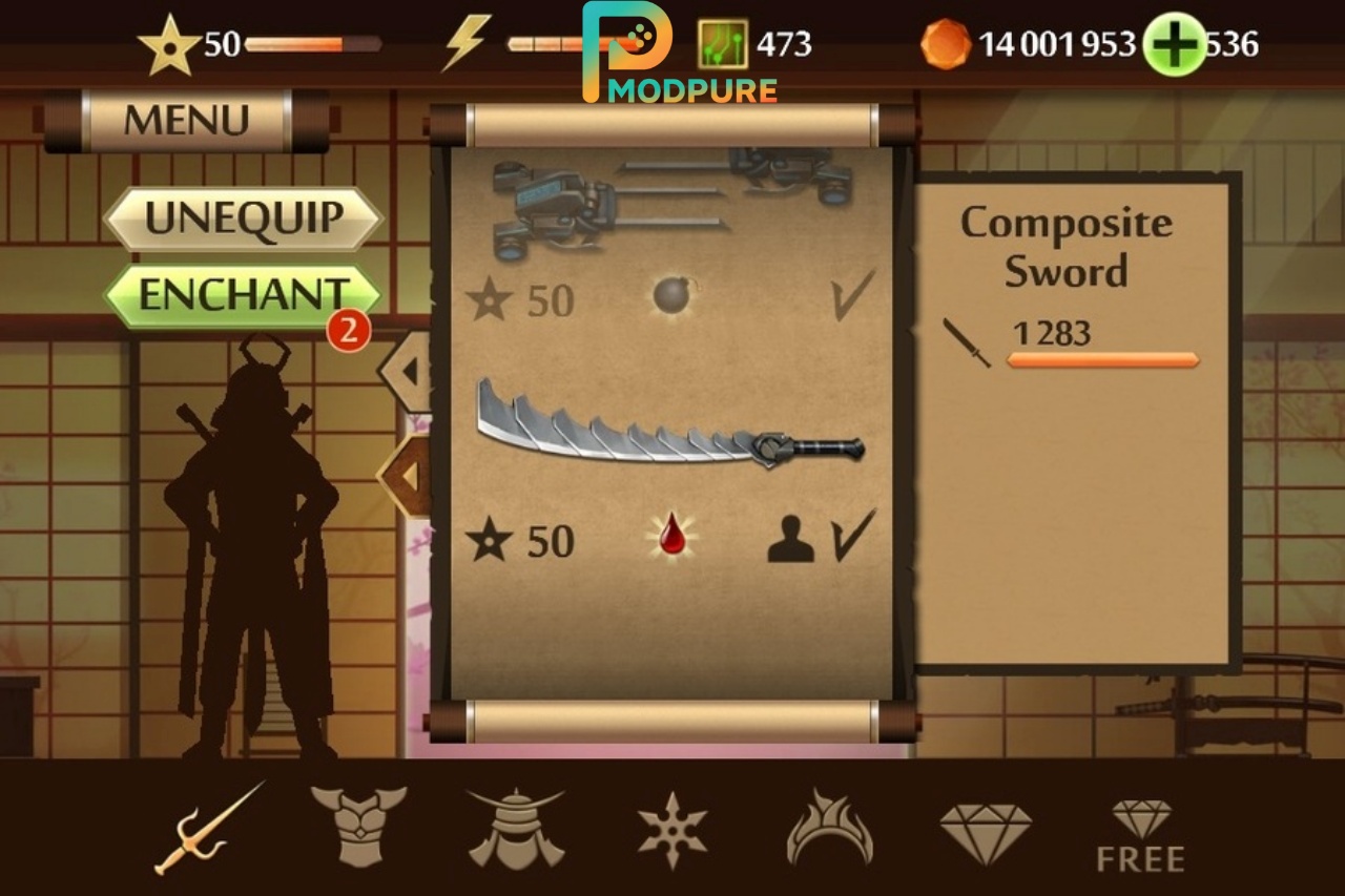 Tính năng hấp dẫn của Hack Shadow Fight 2