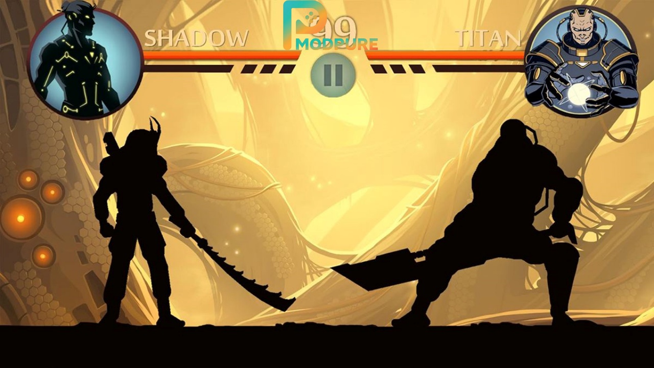 Đối chiến boss mạnh trong hack shadow fight 2