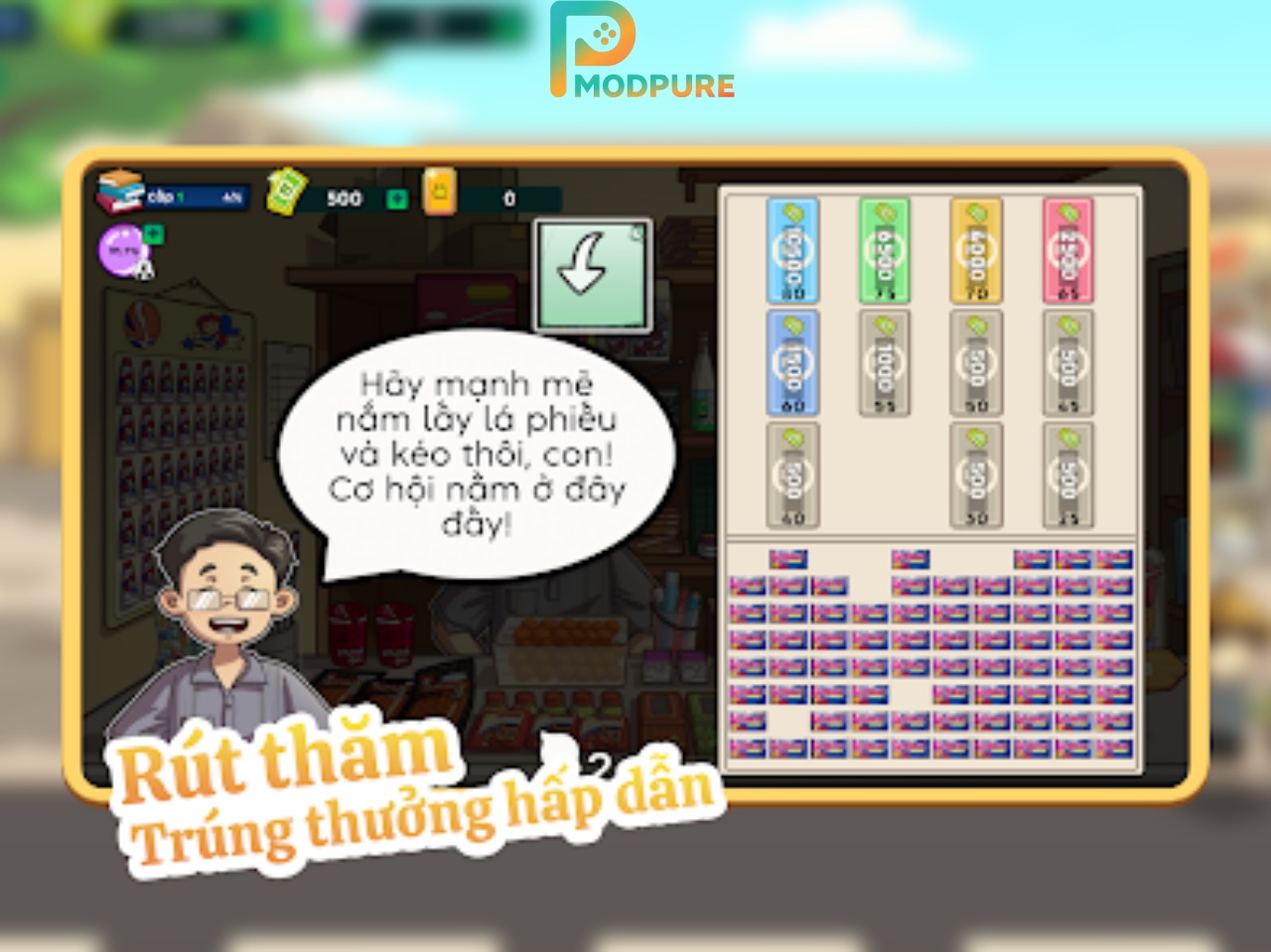 Thử vận may trong hack Trở Về Tuổi Thơ