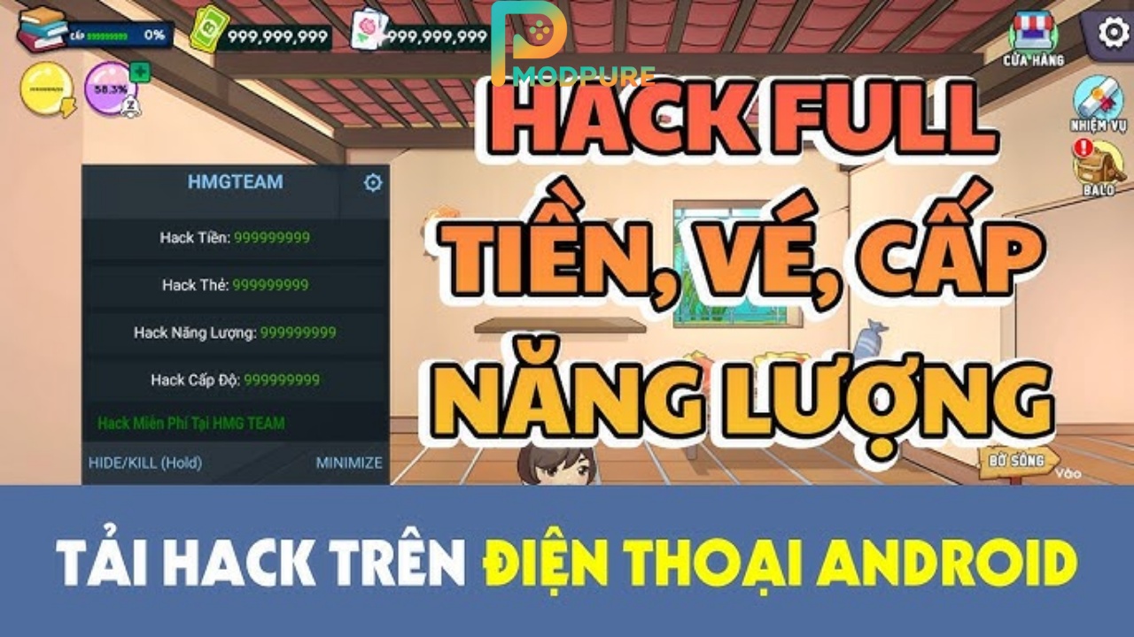 Các tính năng hấp dẫn trong Hack trở về tuổi thơ
