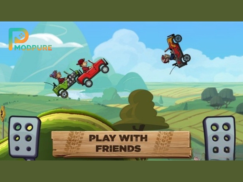 Hill Climb Racing 2 Chế độ nhiều người chơi trực tuyến (Multiplayer)