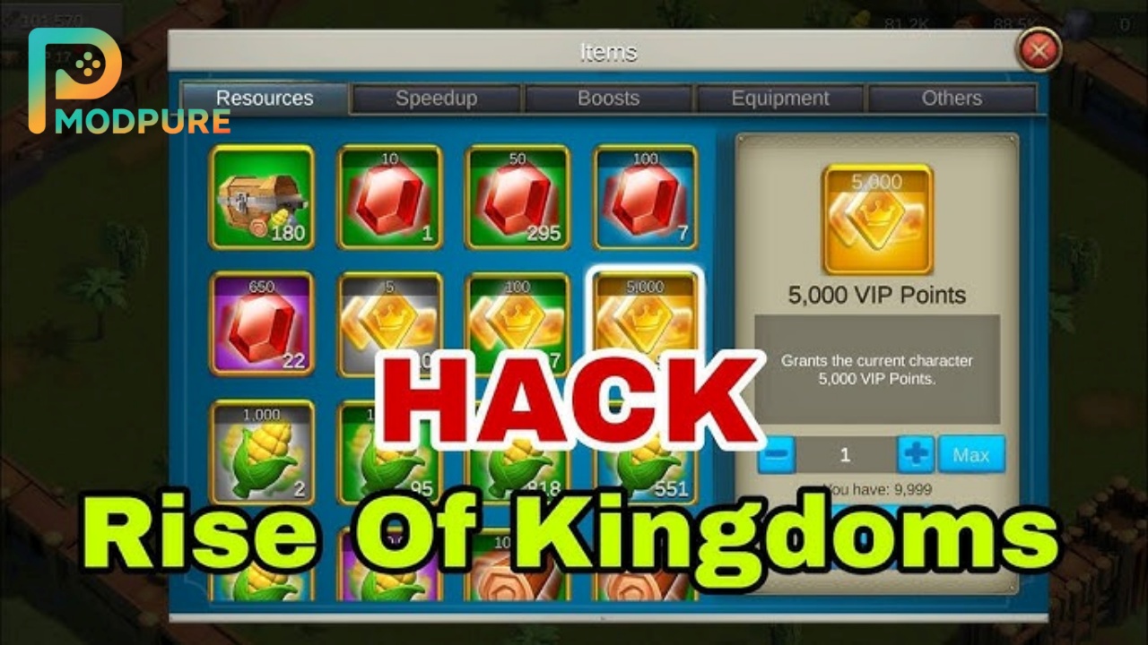 Khám Phá Tính Năng MOD Của Bản Rise Of Kingdoms Hack
