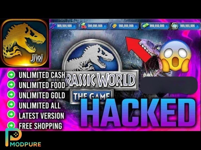 Những Tính Năng Đặc Biệt Của Hack Jurassic World