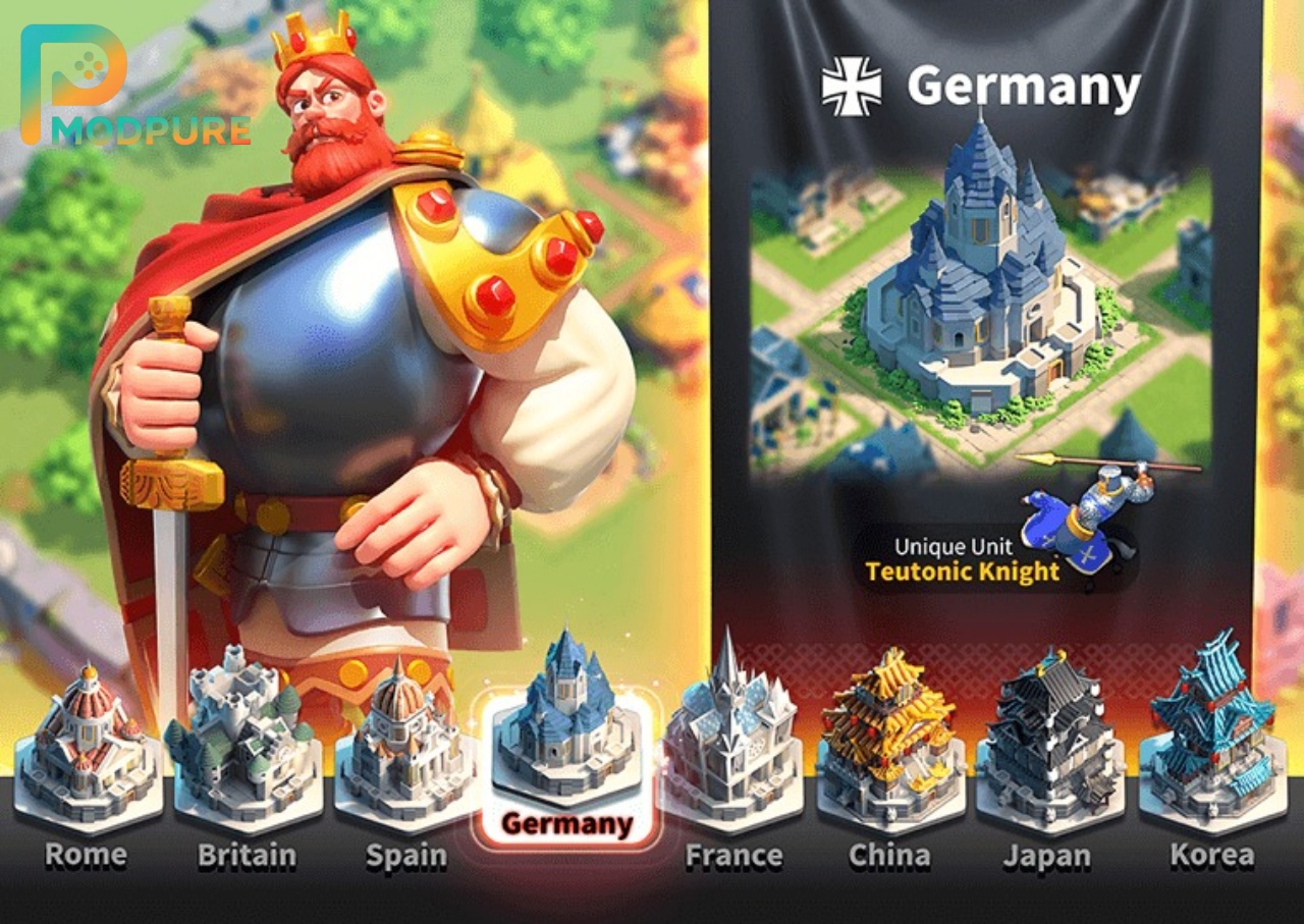 Rise Of Kingdoms Xây Dựng Và Nâng Cấp Mạnh Mẽ