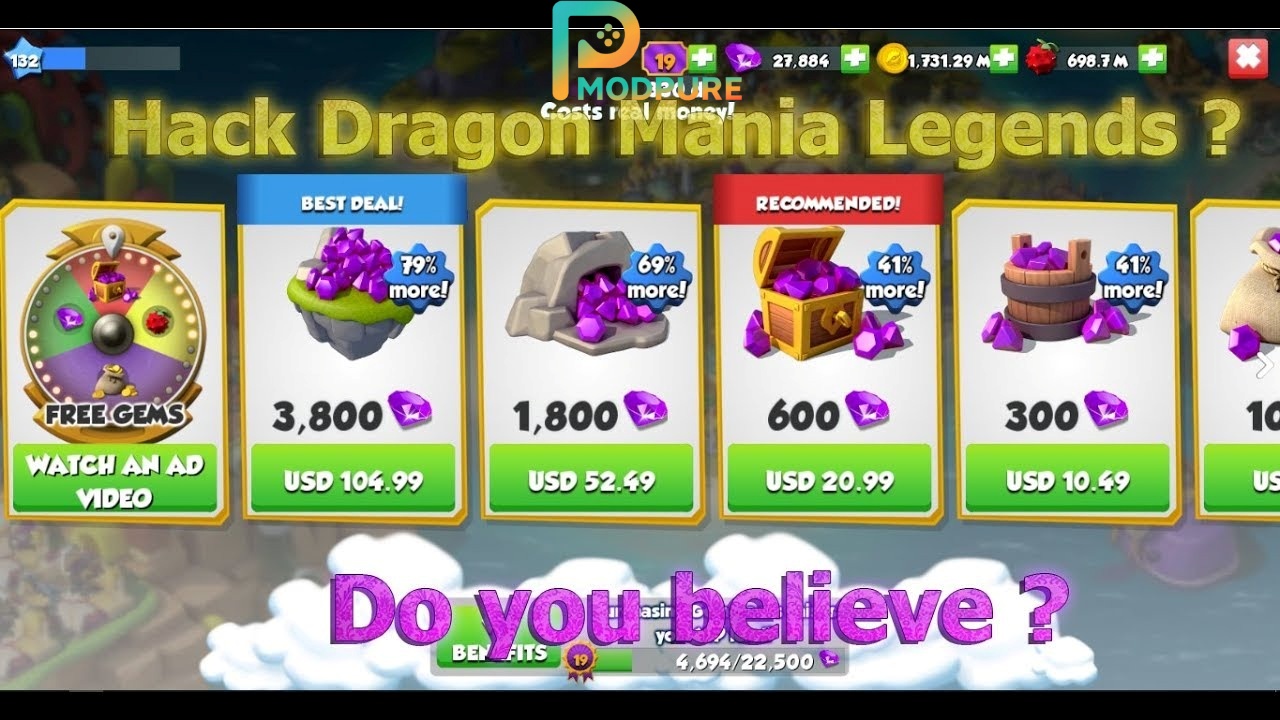 Những Tính Năng Đặc Biệt Khi Chơi Dragon Mania Legends Mod Apk 