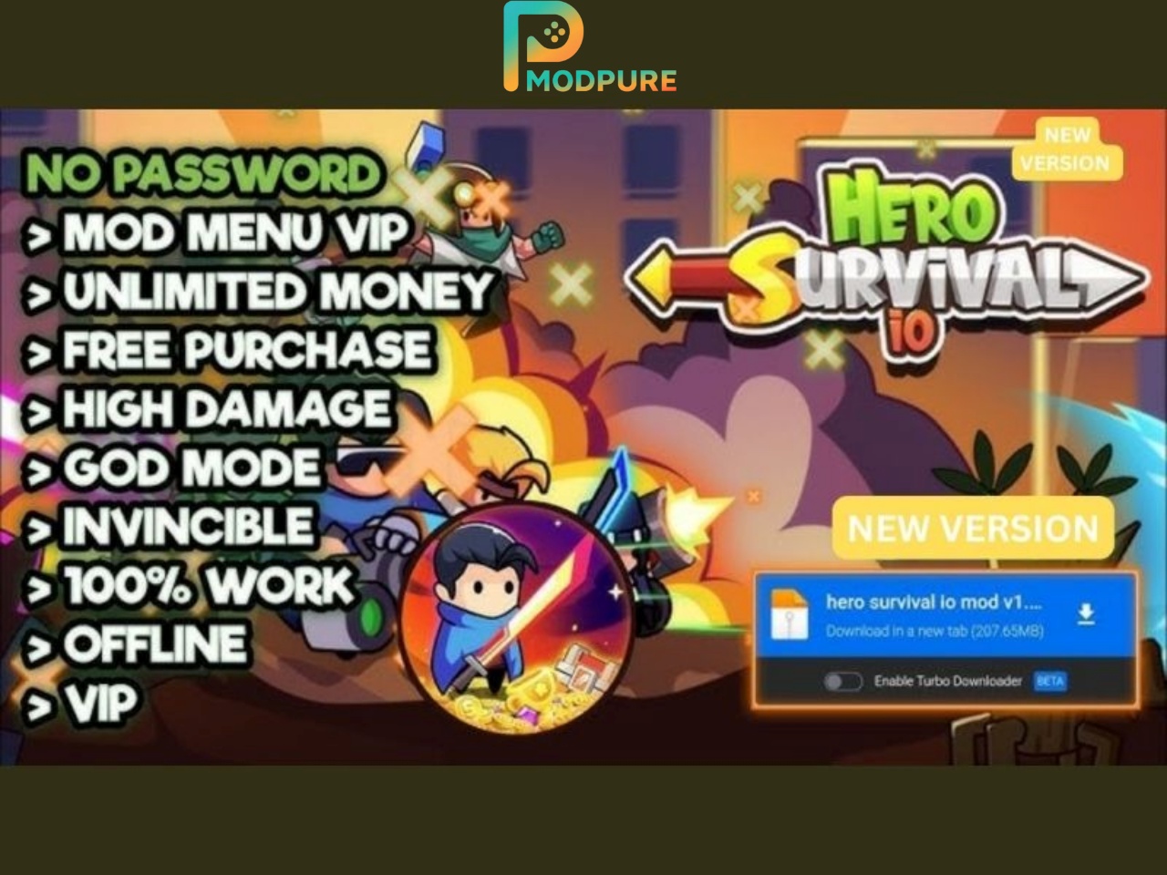 Các Tính Năng Đặc Biệt Của Bản Hack Hero Survival io 