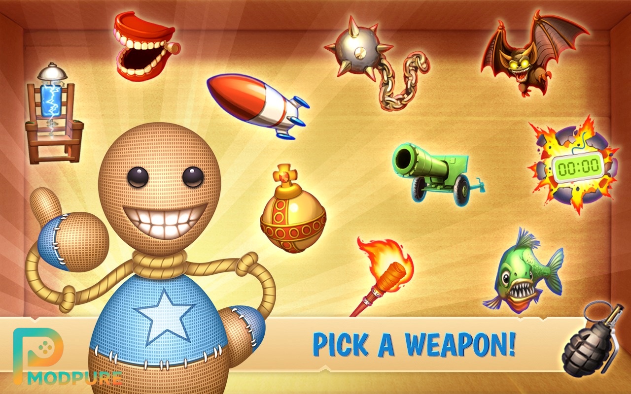 Kick The Buddy Hệ Thống Vũ Khí Và Đồ Vật Đa Dạng