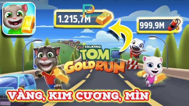 Các Tính Năng Vượt Trội Của Hack Talking Tom Gold Run