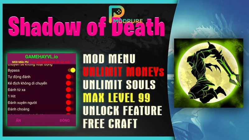 Toàn Bộ Điểm Nâng Cấp Đáng Giá Chỉ Có Ở Bản Hack Shadow Of Death