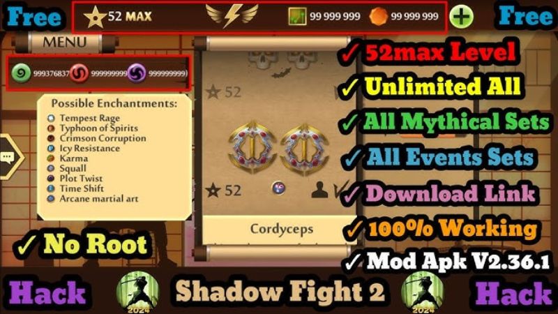 Các Tính Năng Nổi Bật Trong Bản Hack Shadow Fight 2 Special Edition