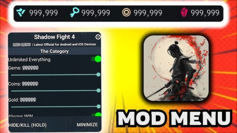 Các Tính Năng Ưu Việt Trong Bản Hack Shadow Fight 4 Vô Hạn Tiền Max Level 