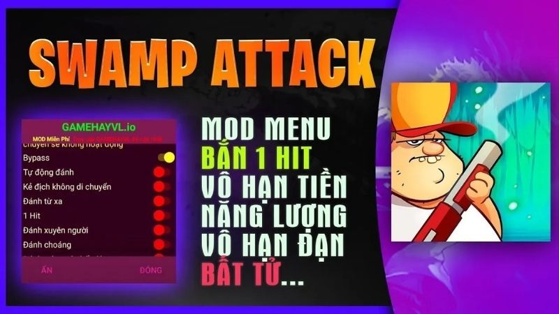Tính Năng Hack Swamp Attack 2 Vượt Trội