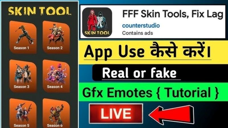 Thay Đổi Trang Phục Nhân Vật Đa Dạng Trong Skin Tools Config FF APK